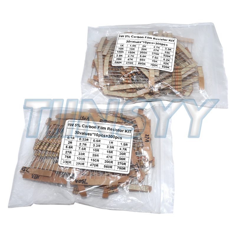 Diy Electronics Com - 300PCS Resistor Kit 1W 5% Carbon