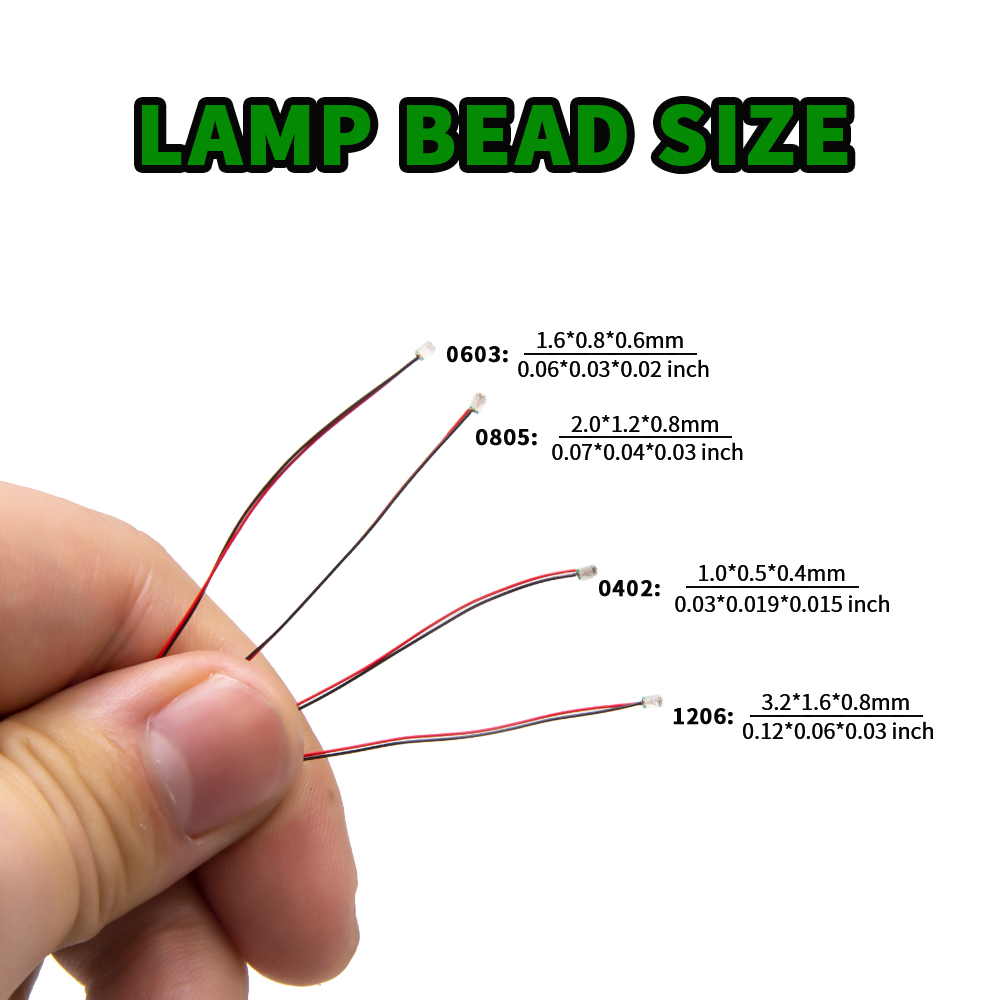 Diy Electronics Com - 10pcs/Set Micro LED Lamp Chips 3V