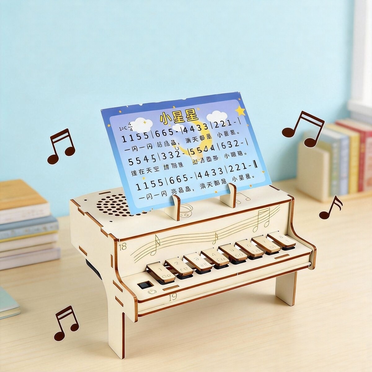 Diy Electronics Com - DIY Wooden Electronic Piano Model STEM