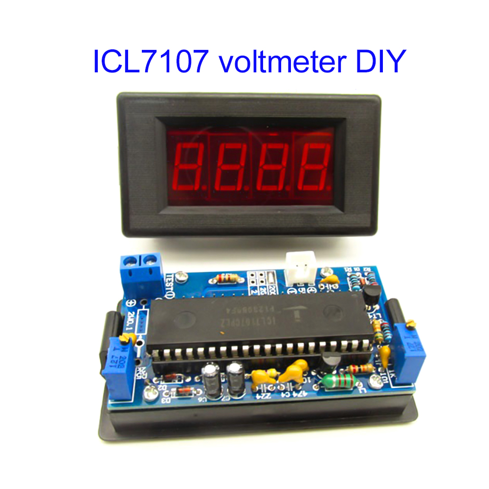 ICL7107 Voltmeter DIY Kit Part - огляд і ціна Diy Electronics Com