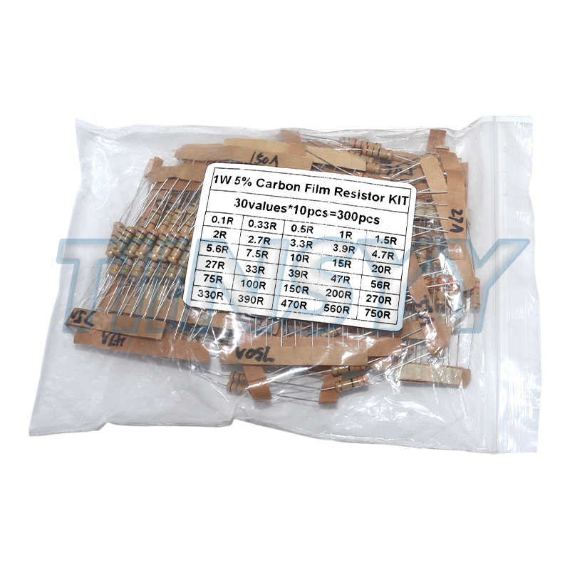 300PCS Resistor Kit 1W 5% Carb - огляд і ціна Diy Electronics Com