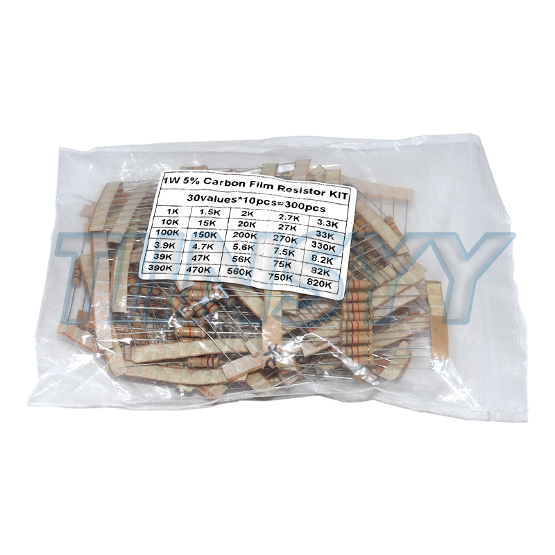300PCS Resistor Kit 1W 5% Carb - огляд і ціна Diy Electronics Com