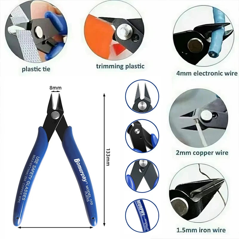 170 Electronic Diagonal Pliers - огляд і ціна Diy Electronics Com