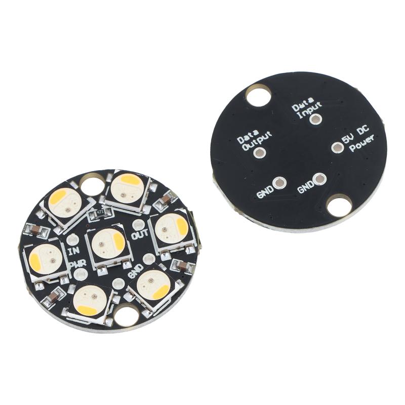 WS2812 7Bit Round LED Circuit  - огляд і ціна Useful Diy Electronics Projects