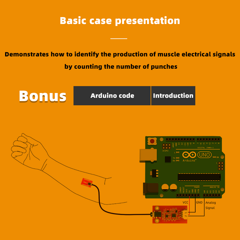 Biosensor EMG Biometrics Dry E - огляд і ціна Diy Wearable Electronics