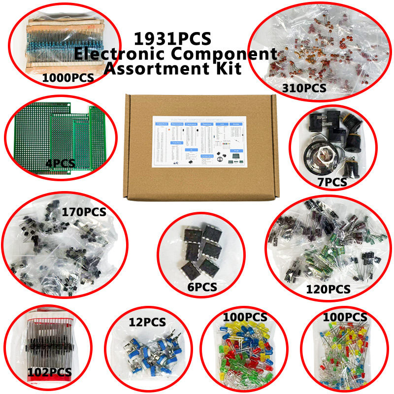 1900PCS Electronic Component K - огляд і ціна Diy Electronics Com