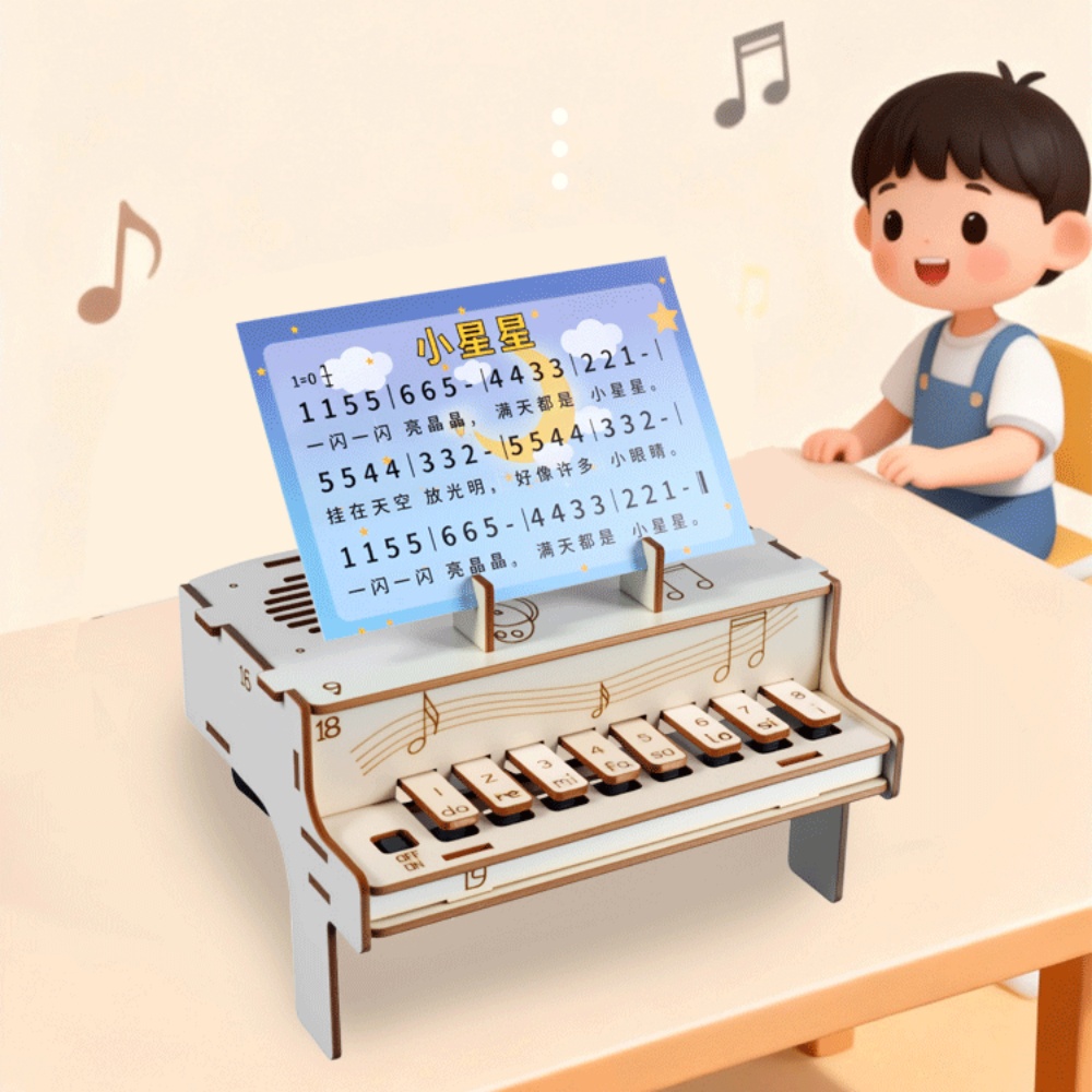 DIY Wooden Electronic Piano Mo - огляд і ціна Diy Electronics Com