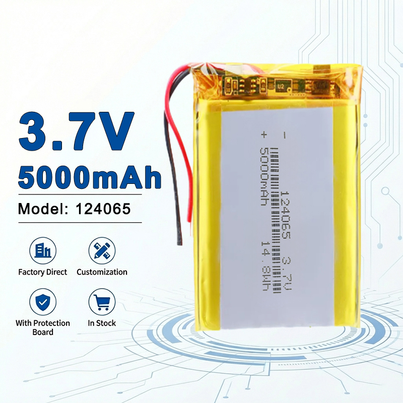 124065 3.7V 5000mAh Rechargeab - огляд і ціна Diy Wearable Electronics